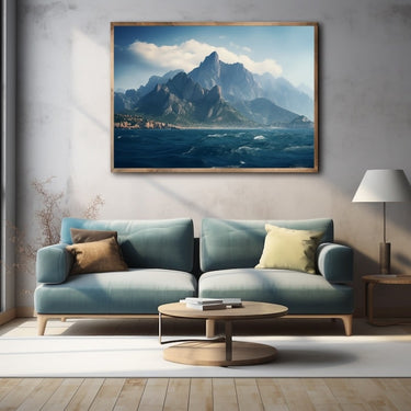 Mountain Sea Painting